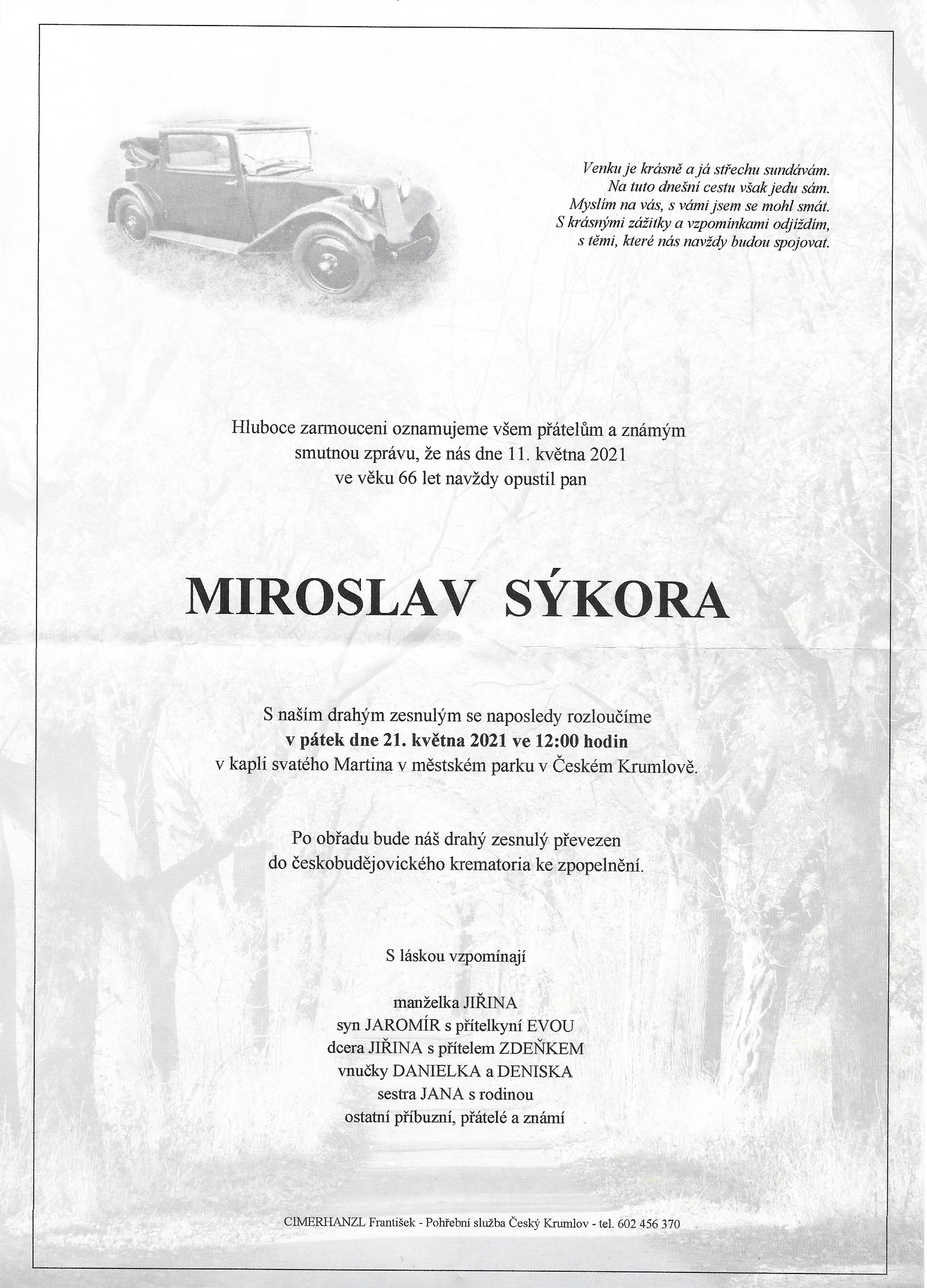 Míra Sýkora parte